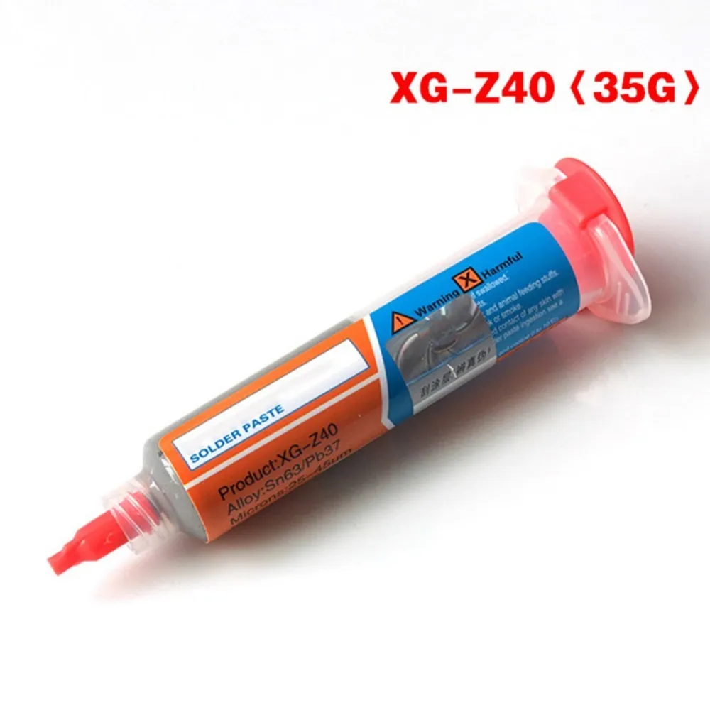 XG z40 флюс паяльной пасты паяльная паста Флюс для пайки аэрожелобное De Soldagem Smd Bga