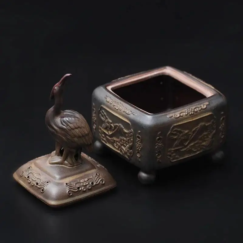 

Porcelain Incense Burner Portable Censer Backflow Incense Holder Home Decor Zen Meditation Aroma Stove Incense Sticks Craft Gift
