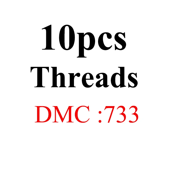 JOY SUNDAY, DMC726-775 нить для вышивания крестиком 10 шт./лот 1,2 м Набор для вышивания крестиком для рукоделия шитье, моток пряжи ремесло - Цвет: 10pcs-DMC733