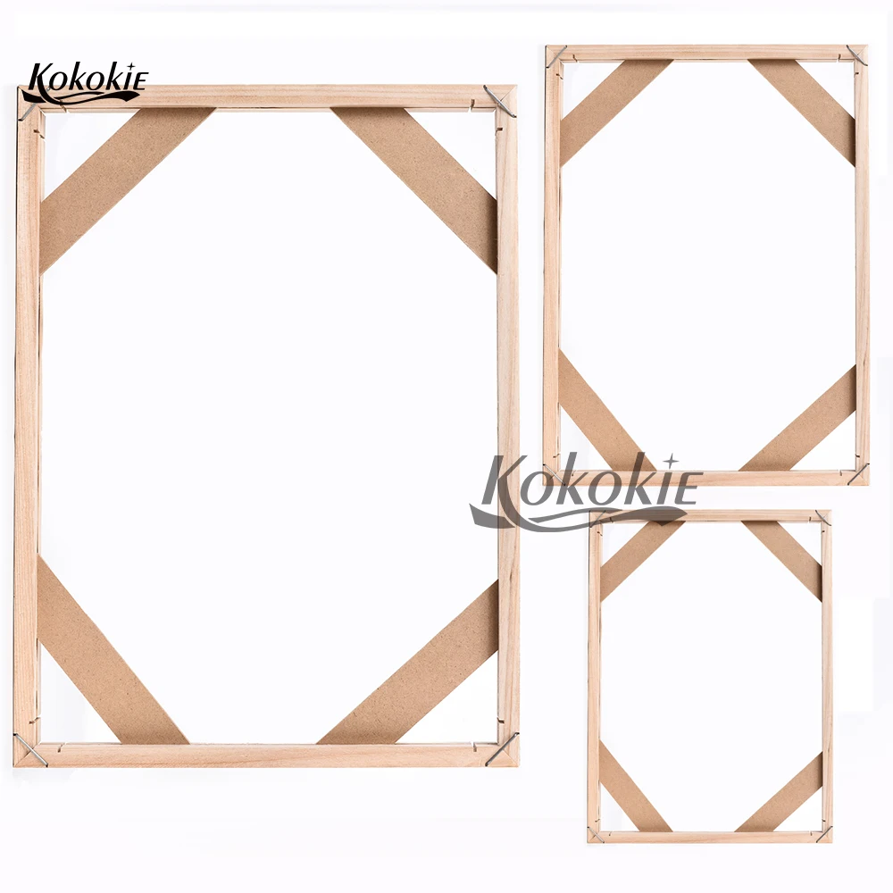 DIY деревянная Картина на холсте рамка для масляной живописи холст печать расписные рамки галерея холст Натяжная планка рождественские украшения для дома