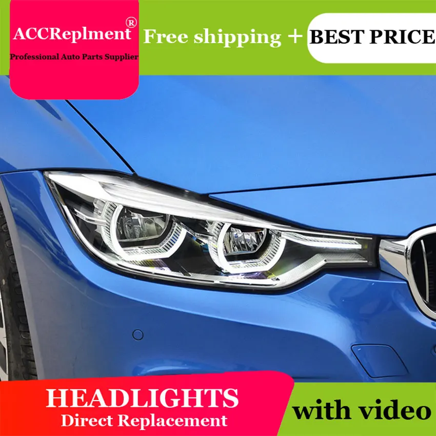 Автомобильный Стайлинг для BMW 3 серии F30 светодиодный светильник s U Angel Eyes 2013 2015 бар