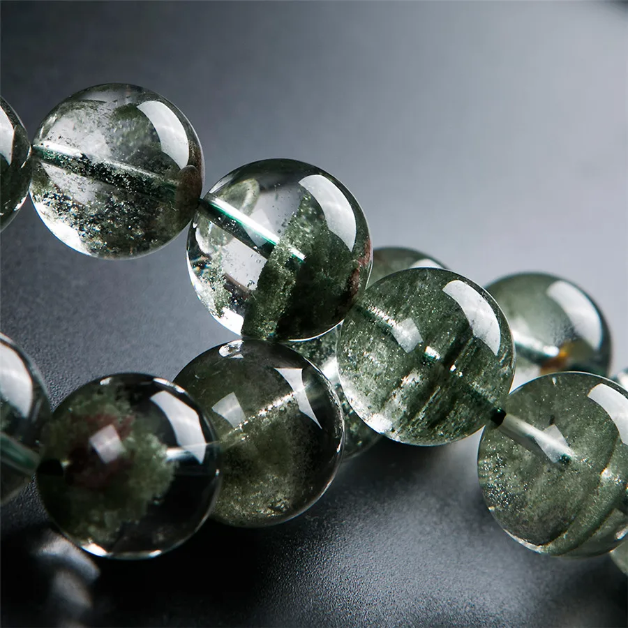 Натуральный зеленый Phantom кварцевые хрустальные прозрачные круглые камни большие