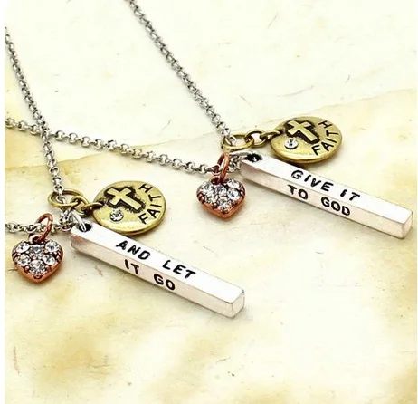 Простая истина подарите это Бог и пусть будет подвеска ожерелье три тона