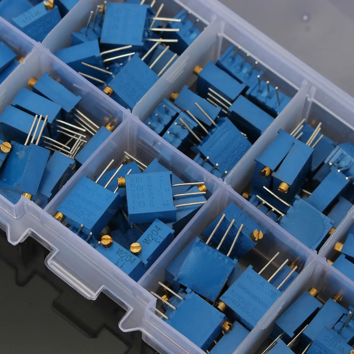 100 шт. 100Ohm-500Kohm 15 Значение 3296 подстроечный потенциометр в ассортименте комплект