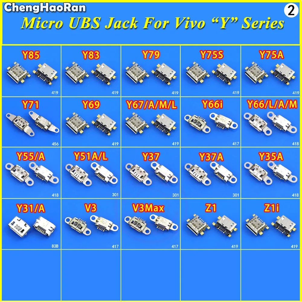 Разъем Micro USB ChengHaoRan зарядный порт для VIVO X21i X21 X20 X9S X9 X7 X6S X6 Plus X5 Y85 Y79 Y75A Y55 V3 Z1|Шлейфы