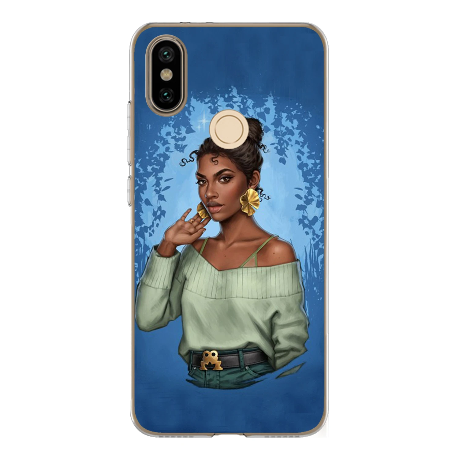 For Xiaomi Mi A2 6X Case Cover 5.99&quot Soft TPU Silicone Cute Sexy Girl Rapunzel Mermaid Snow White Princess Painted Phone |