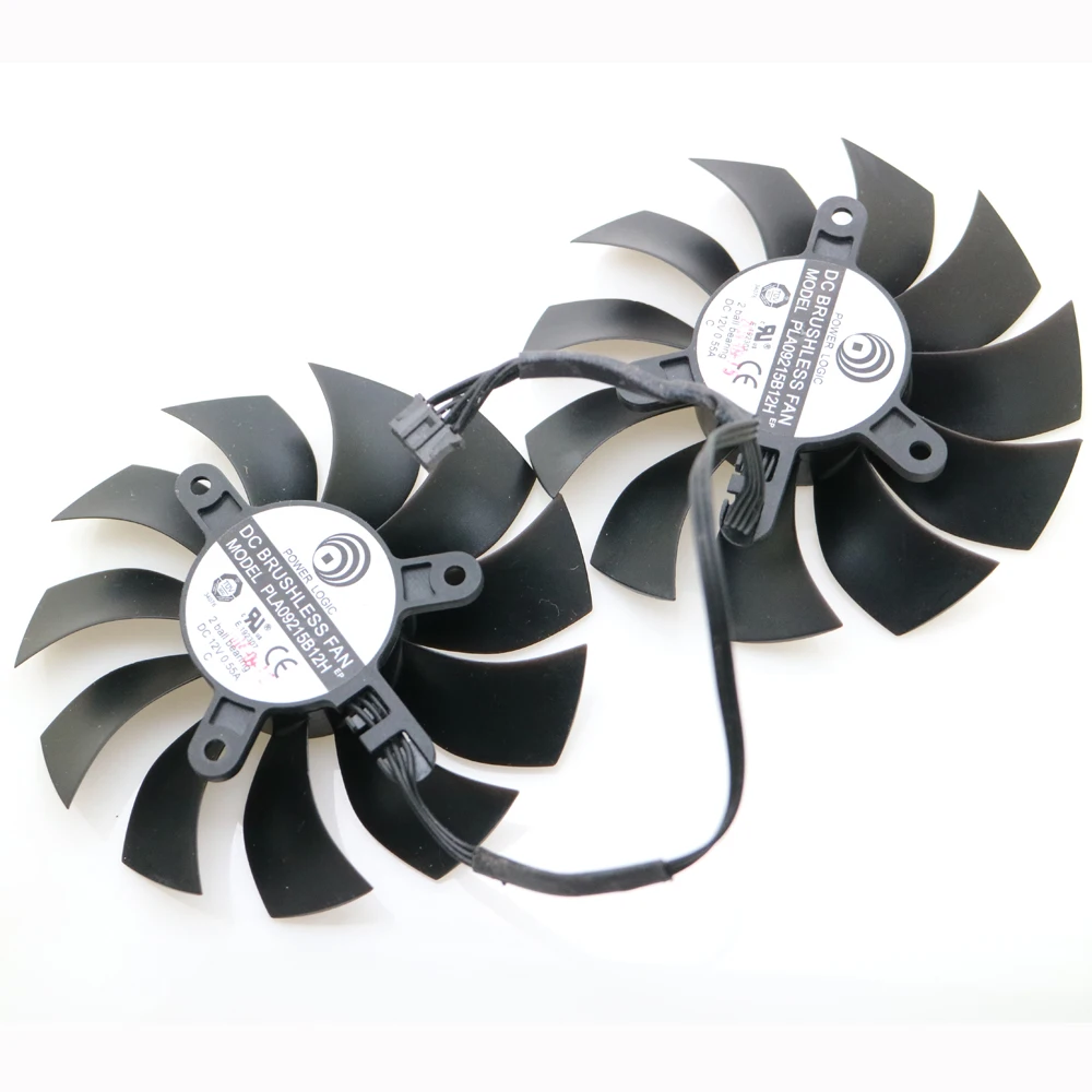 Бесплатная доставка охлаждающий вентилятор для графической карты PLA09215B12H 12 В 0 55 А