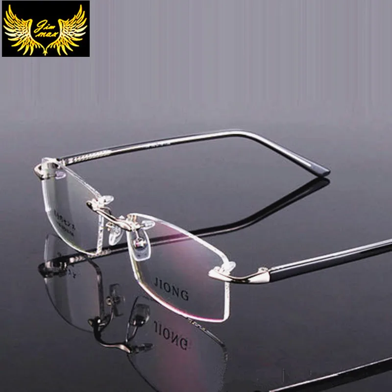 Новое поступление мужские стильные очки без оправы Модные квадратная оптическая