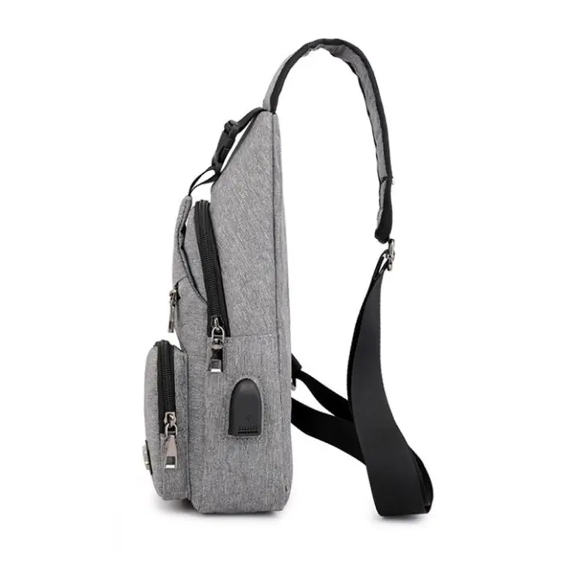 Сумка-мессенджер мужская с USB-зарядкой и защитой от кражи |