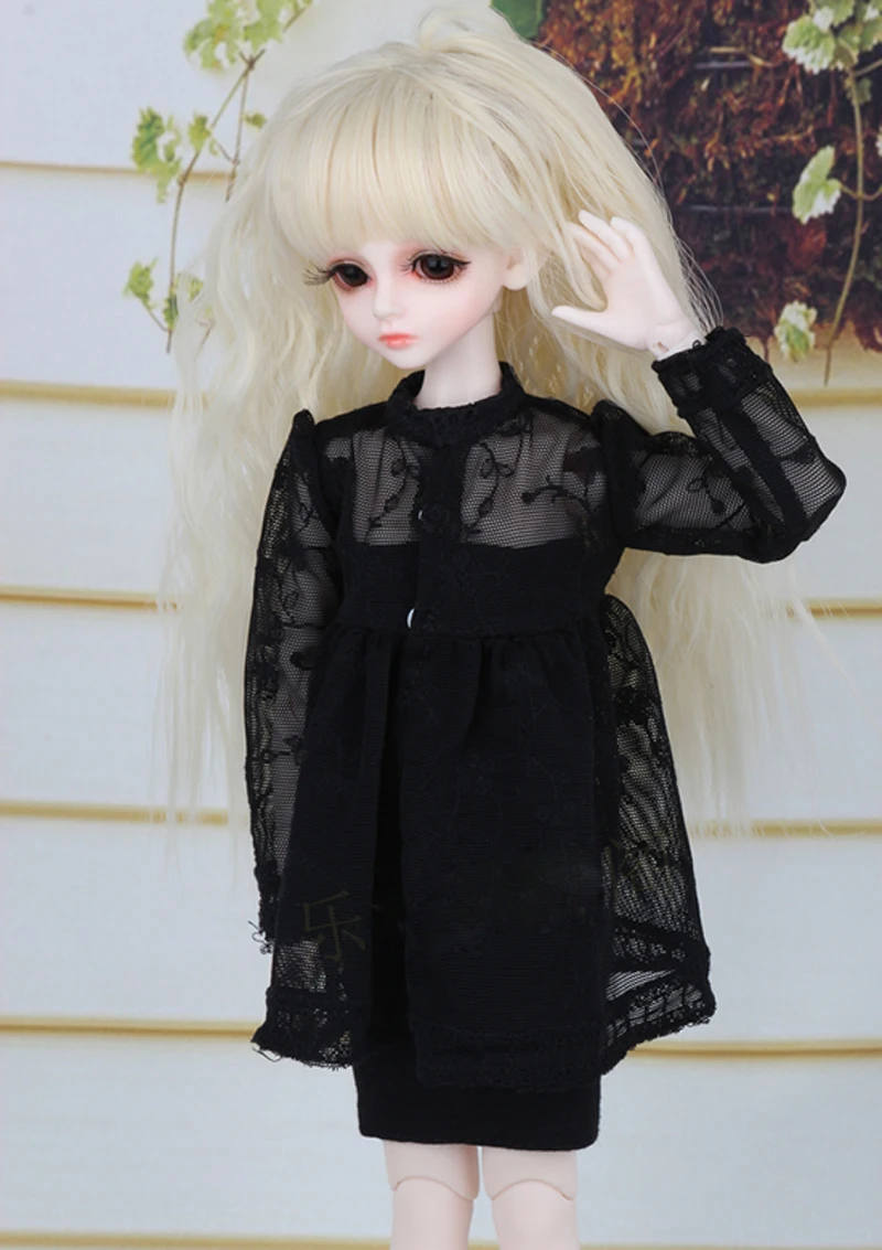 Высшее качество 1/3 1/4 1/6 BJD Кукла SD одежда Черное Платье для девочки подарок кукла