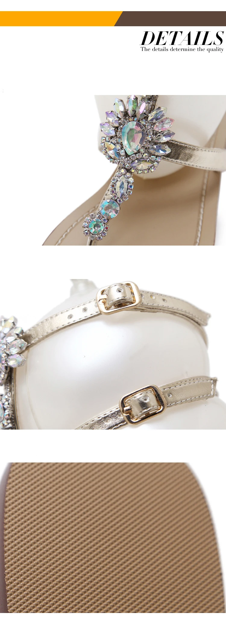 Aneikeh/Сапоги до колена обувь с пряжкой buckle Strap Flats открытые ботинки с ремешками в стиле «Гладиатор»; сезон лето; стразы; женские ботинки Женская обувь в богемном стиле Стиль с украшением в виде кристаллов Пляжная обувь