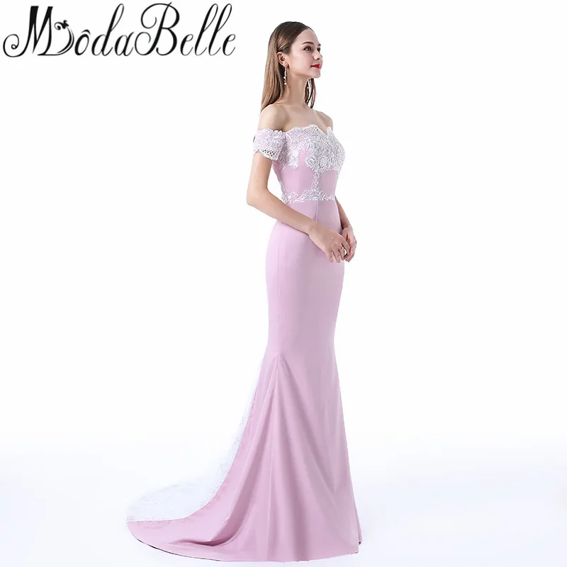 Modabelle элегантные длинные вечерние платья белое кружевное платье Русалочки для