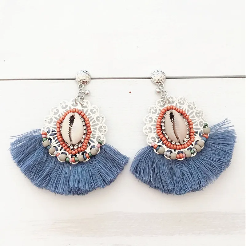 Dongmu jewellery 2017 new fashion party tassel earrings pendant retro bohemian lady jewelry year gift | Украшения и аксессуары