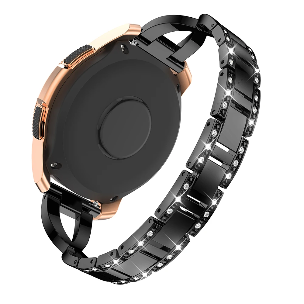 Ремешок из нержавеющей стали для Samsung Galaxy Watch 42 мм ремешок с блестящими стразами