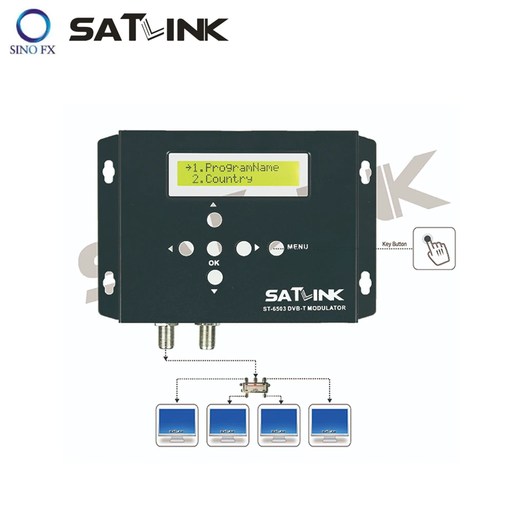 Satlink ST 6503 DVB T 1 модулятор маршрута HD 1080P MPEG4 без AV|Спутниковое ТВ| |