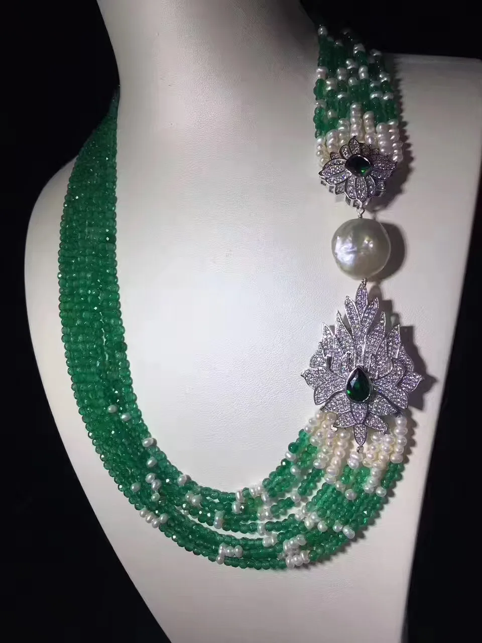 2 3 мм зеленое ожерелье чокер из натурального агата многослойное серебро 925 пробы