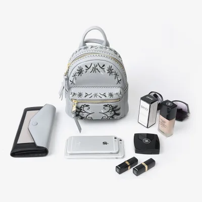 2018 новые модные изысканные тисненые Роскошные брендовые рюкзаки из натуральной