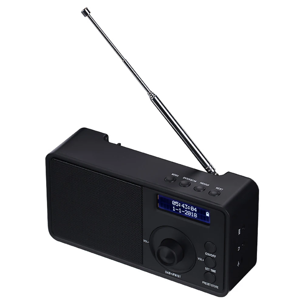 Открытый Bluetooth динамик Высокая чувствительность будильник DAB стерео цифровой радио автомобильные аксессуары перезаряжаемые FM домашняя музыка
