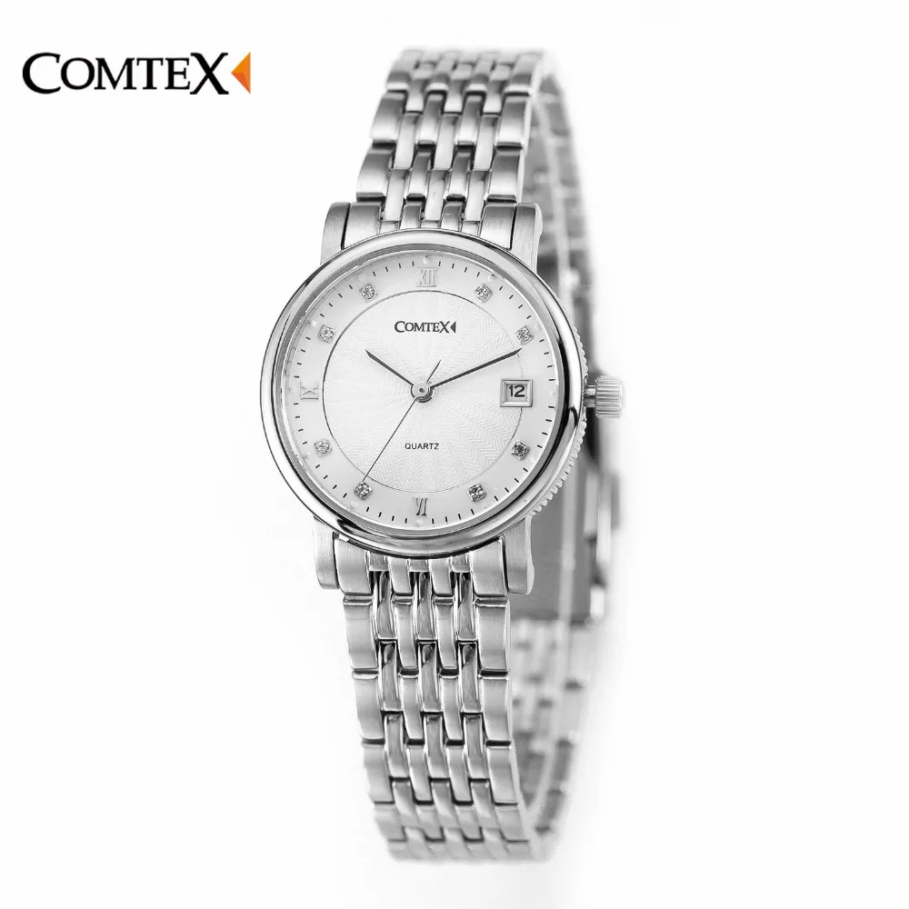 Comtex Нержавеющая сталь Для женщин Часы платье жизнь часы качество японский