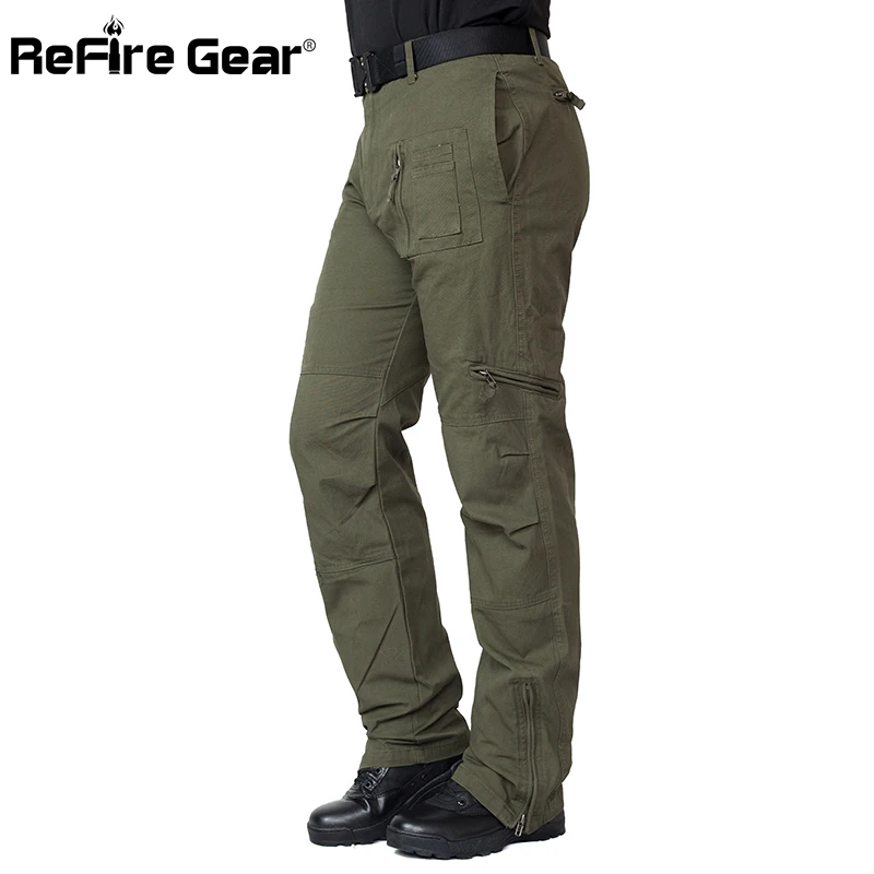 Брюки-карго ReFire Gear мужские, хлопок, тактические, с карманами