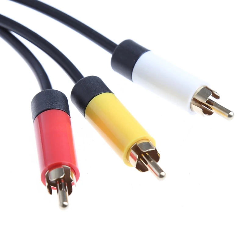 Новый 1 8 м/6 футов RCA Аудио Видео AV композитный кабель Шнур для Microsoft Xbox 360 Slim |