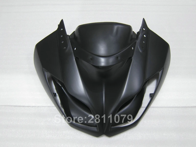Горячая распродажа! Пластиковый обтекатель для Kawasaki Ninja ZX6R 09 10 11 12 матовый черный