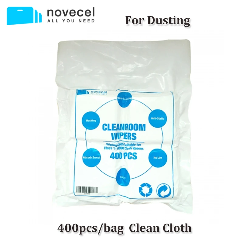 

400pcs/lot LCD Screen Cleaning Cloth Dust-free film Wiping Clean Cloth 10cm*10cm for Mobile Phone Screen Repair