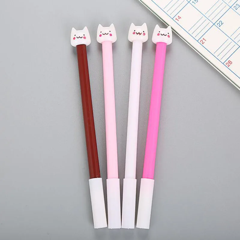 1pc random Творческий гелевая ручка в стиле мультфильма Kawaii студенческий экзамен записи цифровым пером, офисные школьные принадлежности, блокноты канцелярские милые классные ручка 0,5 мм - Цвет: 1pc random