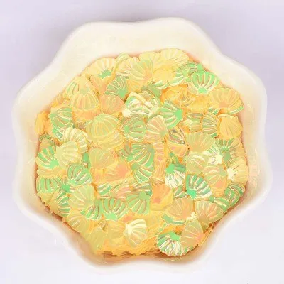Yellow Блесток 6*8 мм многоцветный корпус блёстки пайетки DIY ремесло шитье Свадебный материал для женщин и детей аксессуары для одежды 1200 шт(20 г - Цвет: Yellow