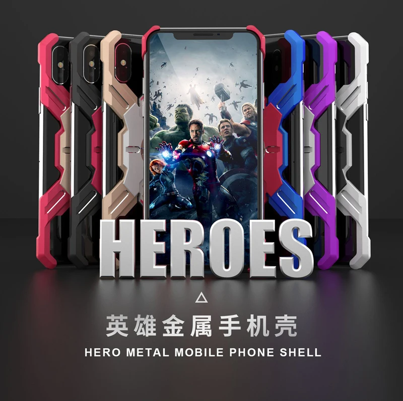 Чехол для iphone 11 PRO MAX 6 6s 7 8 Plus x xr xs max металлический алюминиевый защитный чехол
