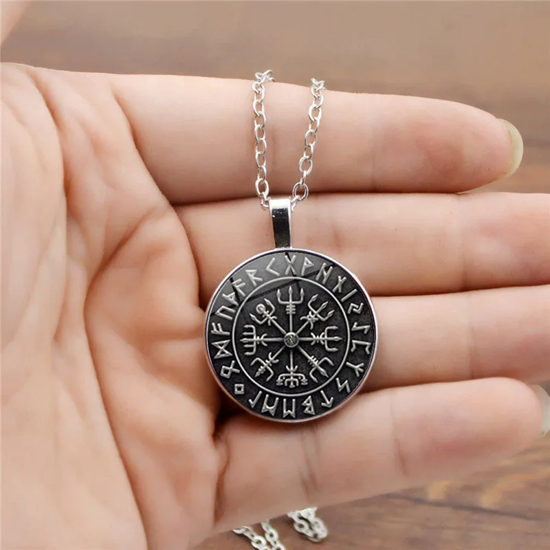 Женское ожерелье с подвеской из стекла и камня винтажное модное длинное в виде