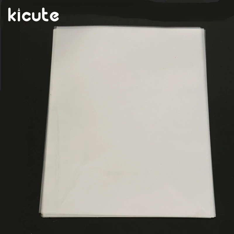 Kicute 20 шт./компл. прозрачный A4 Двухсторонняя клейкая кровельный лист поликарбоната для рукоделия, сильная липкая лента Бумага офиса и школы