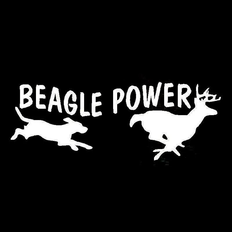 14 5 см * креативные животные собака олень BEAGLE мощность виниловые автомобильные