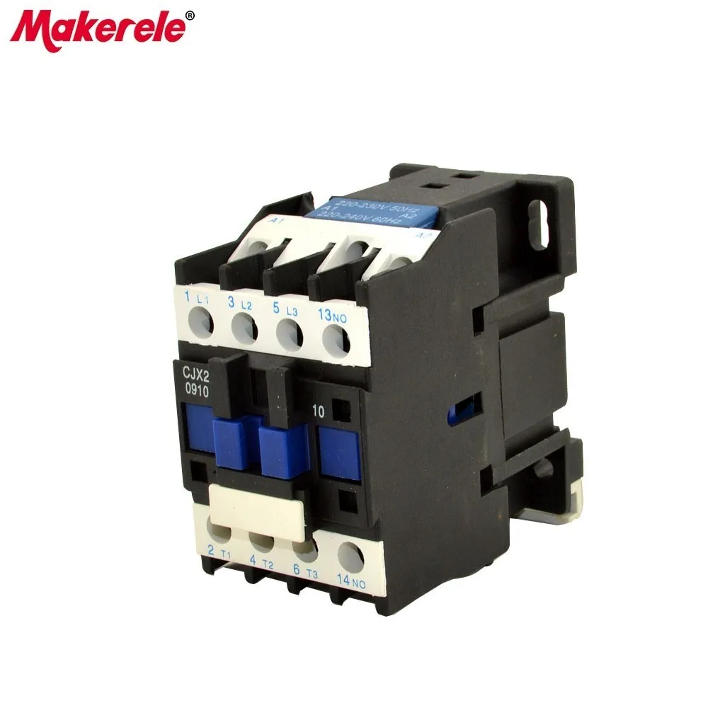 CJX2-0910 LC1 контактор переменного тока 9A 3-фазный 3-полюсный 1NO напряжение катушки 380 В