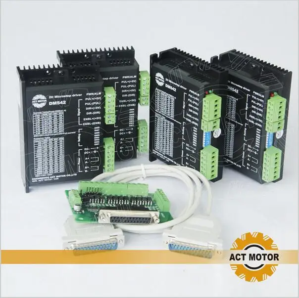 Бесплатная доставка из Германии! Закон 4 оси драйвер шагового двигателя DM542 4.2A 24 с