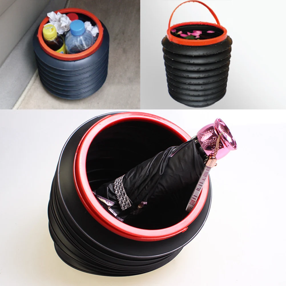 2pcs 4L автомобильные Складные ведра вёдра телескопические креативные для хранения