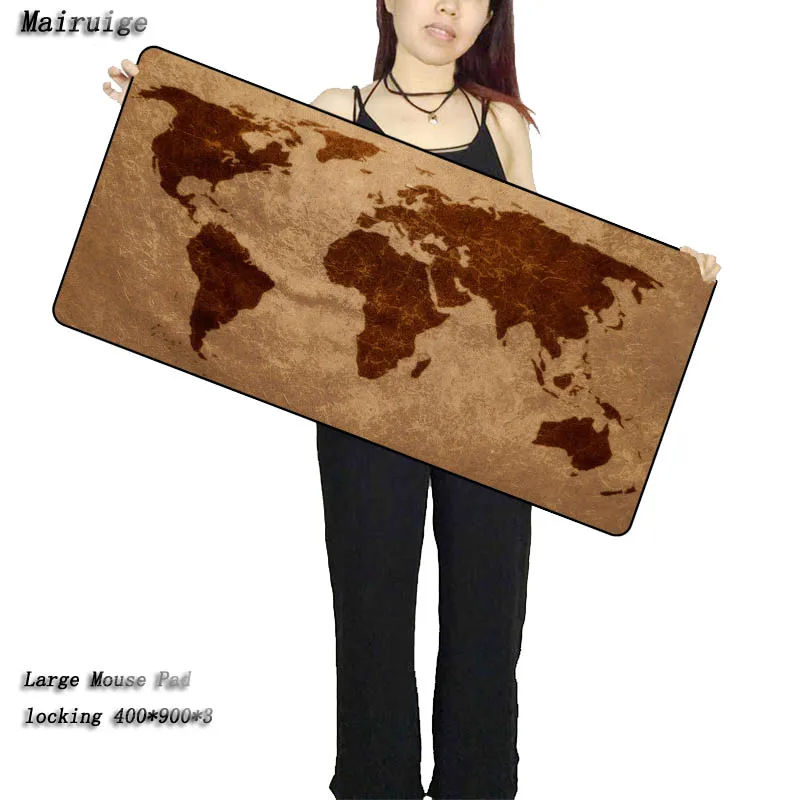 

Mairuige New World Map Speed Locking Edge Large Natural Rubber Mouse Pad Waterproof Game Desk Mousepad Mat for CSGO Dota LOL