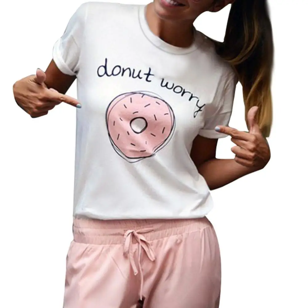 Женская футболка с круглым вырезом летняя повседневная простая графическим