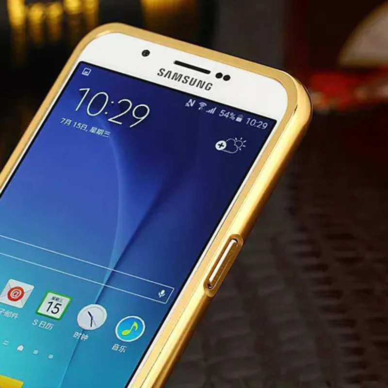 Роскошный зеркальный алюминий чехол для Samsung galaxy J2 Prime металлический бампер Galaxy