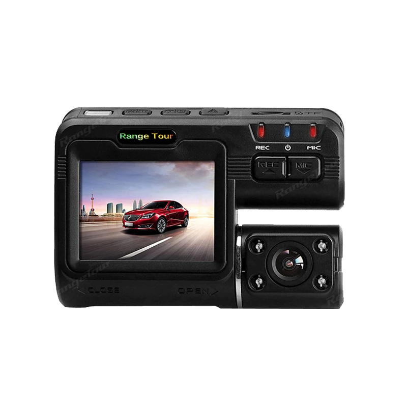 Range Tour Автомобильный видеорегистратор с двумя объективами i1000s черная коробка Full