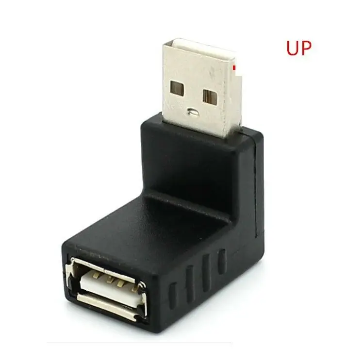 90 градусов USB 2 0 мужчина к женской левой правой вверх вниз угловой удлинитель