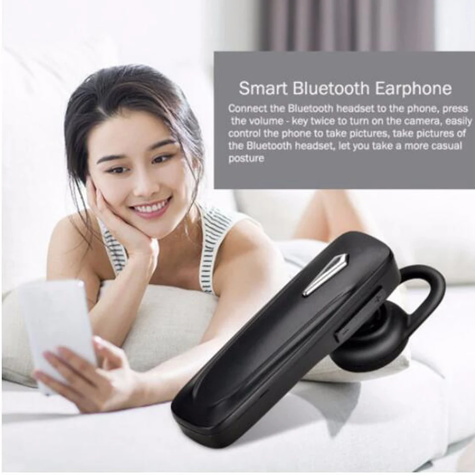 Мини Bluetooth наушники M163 с камерой Музыка Беспроводной легко носить Hands free