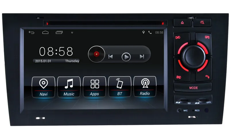 Автомобильный DVD плеер с GPS навигацией Android 8 0 для Audi A6 S6 Bluetooth радио USB SD AUX 4 ядра Гб +