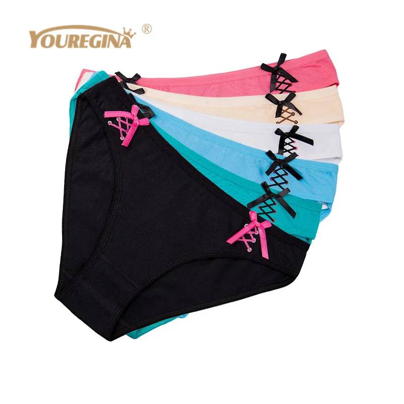 Трусы женские хлопок цвет в ассортименте M L XL XXL 6 шт./лот | Женская одежда
