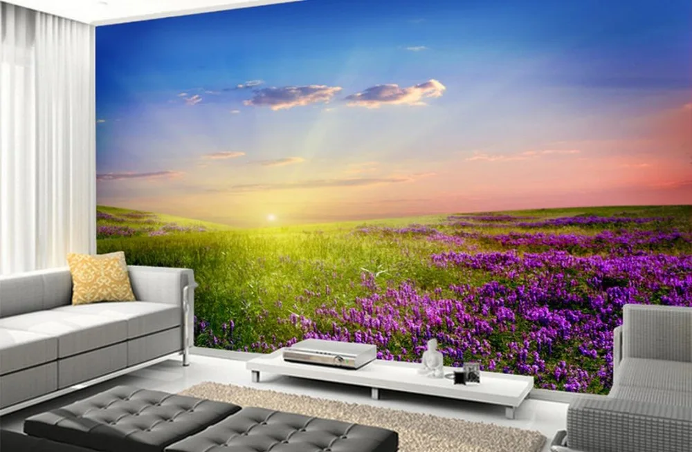 Пользовательские обои для гостиной HD пейзаж фон Настенные ванной нетканые |