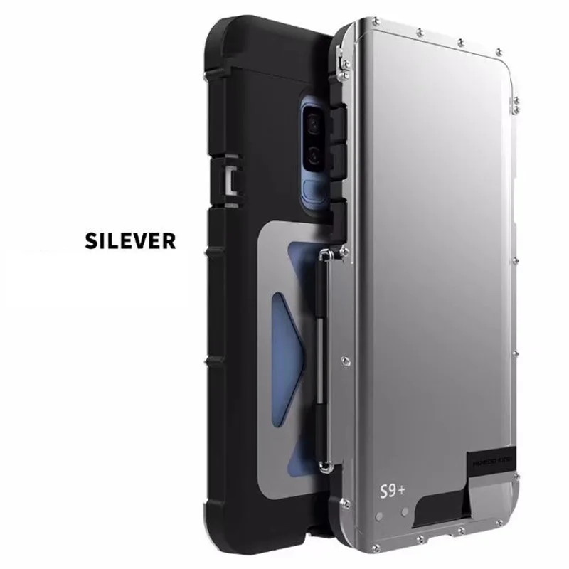 King Железный человек противоударный чехол для samsung S10 S9 S8 плюс S6 S7 край S5 Note 9 8 7 5 4 3 Флип Алюминий Металл 360 Защитная крышка
