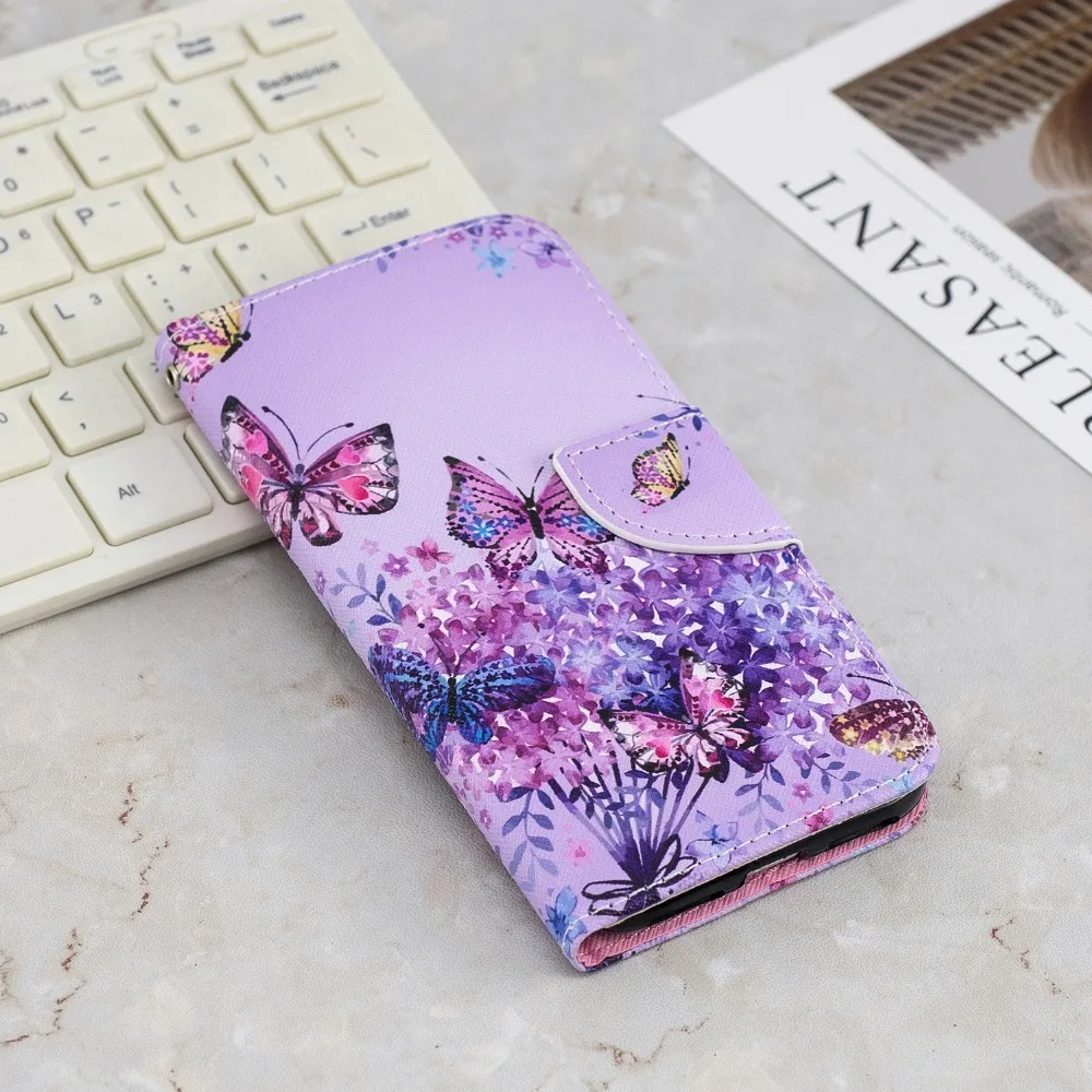 Кожаный чехол-книжка чехол для samsung Galaxy S10 S10e S6 S7 S9 S8 плюс край A3 A5 A7 A8 J3 J5 J7 Note9 бумажник чехол для телефона