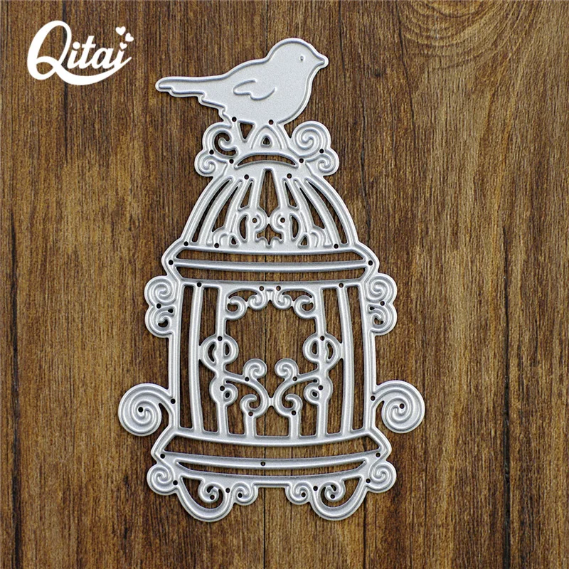 QITAI 1 шт. форма птицы и птички для украшения дома вечерние штампы резки металла