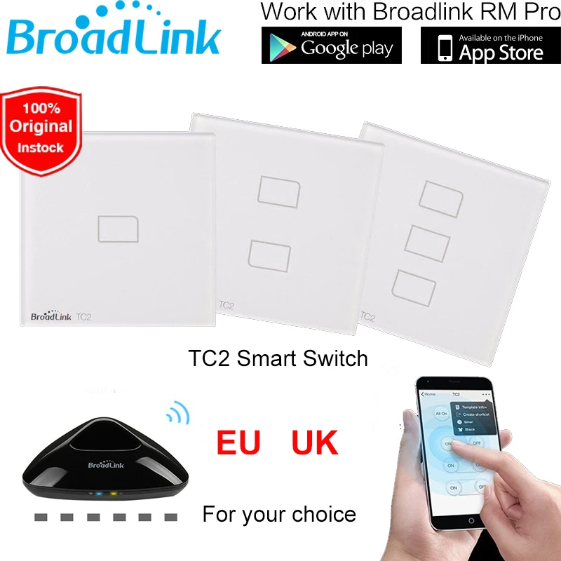 Broadlink tc2 ЕС Стандартный 1 2 3 Gang съемный мобильного удаленного свет лампы настенный