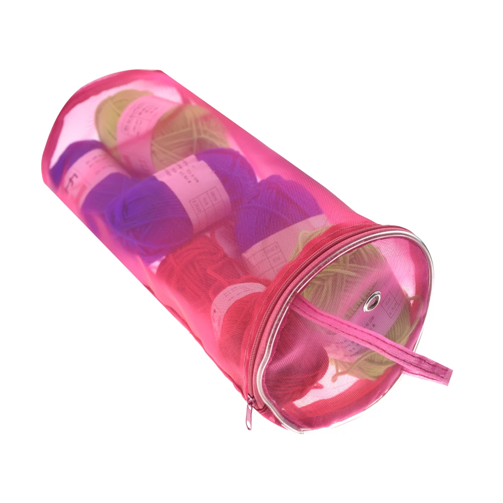 New Yarn Storage Bag Mesh Sewing Kit Bag Organizer Empty Yarn Bag Crochet Thread Storage Holder Bag DIY Hand Weaving Tools